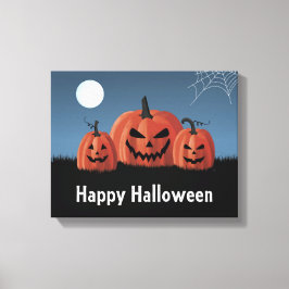 Pompoenen Halloween Canvas Afdruk