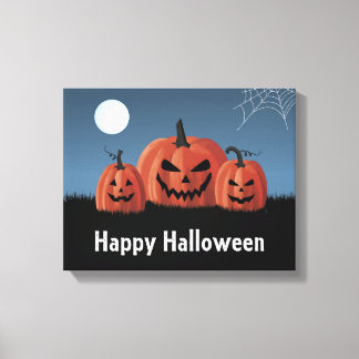 Pompoenen Halloween Canvas Afdruk