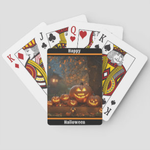 Pompoenen Halloween Familie Collectie Pokerkaarten