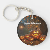 Pompoenen Halloween Familie Collectie Sleutelhanger (Voorkant)