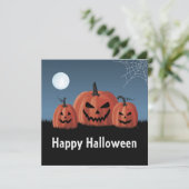 Pompoenen Halloween Feestdagenkaart (Staand voorkant)