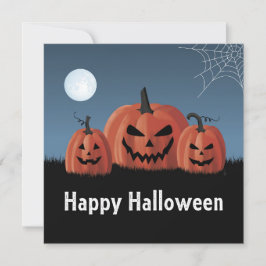 Pompoenen Halloween Feestdagenkaart