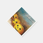pompoenen Halloween Feestelijke servetten (Hoek)