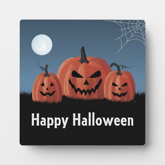Pompoenen Halloween Fotoplaat (Voorkant)