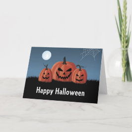 Pompoenen Halloween Kaart