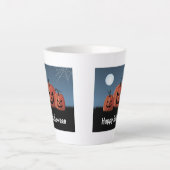 Pompoenen Halloween Latte Mok (Voorkant)