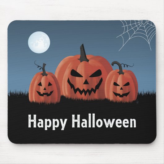 Pompoenen Halloween Muismat (Voorkant)