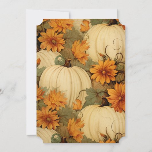  pompoenen Halloween Party Kaart (Achterkant)