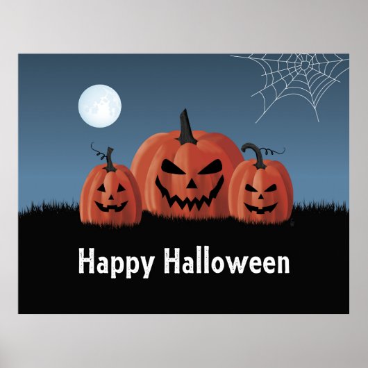 Pompoenen Halloween Poster (Voorkant)