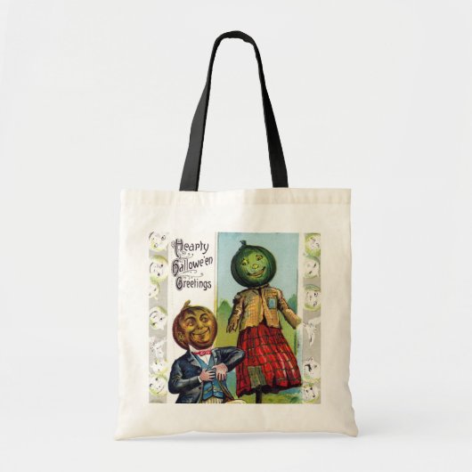  pompoenen Halloween trick or treat bag Tote Bag (Voorkant)