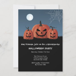 Pompoenen Halloween Uitnodiging