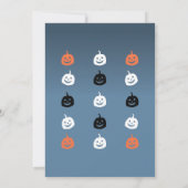 Pompoenen Halloween Uitnodiging (Achterkant)