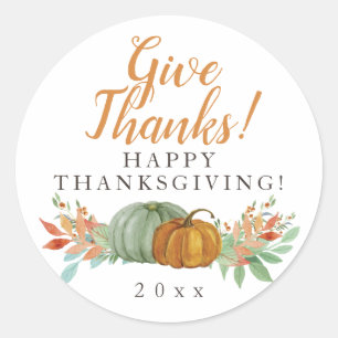 Pompoenen Happy Thanksgiving sticker