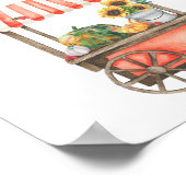 Pompoenen herfst baby shower - kaarten en geschenk poster (Hoek)