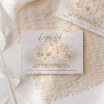 Pompoenen Herfst floral & Pampas Baby shower Diape