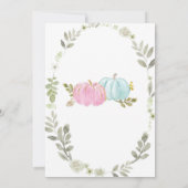 Pompoenen Herfst Genderonderzoek Uitnodiging (Achterkant)