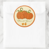 Pompoenen Herfst herfst dank u Ronde Sticker (Tas)