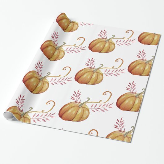 Pompoenen, Herfst-lantaarns, vulpapier Cadeaupapier (Uitgerold)