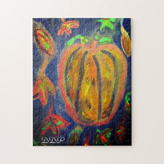 Pompoenen herfst legpuzzel (Verticaal)