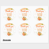 Pompoenen Herfst Oogst Cadeaubijsluiter Ronde Sticker (Vel)