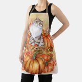 Pompoenen Herfst Oogst Kat Schort (Insitu)