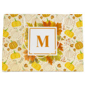 Pompoenen Herfst Oogst Patroon Groot Cadeauzakje (Voorkant)