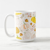 Pompoenen Herfst Oogst Patroon Koffiemok (Links)