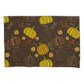 Pompoenen Herfst Oogst Patroon Kussensloop (Voorkant-Links)
