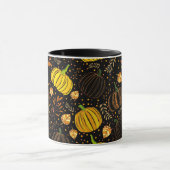 Pompoenen Herfst Oogst Patroon Mok (Midden)