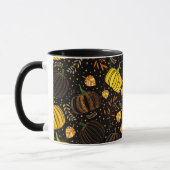 Pompoenen Herfst Oogst Patroon Mok (Links)