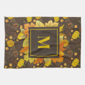 Pompoenen Herfst Oogst Patroon Theedoek (Horizontaal)