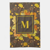 Pompoenen Herfst Oogst Patroon Theedoek (Verticaal)
