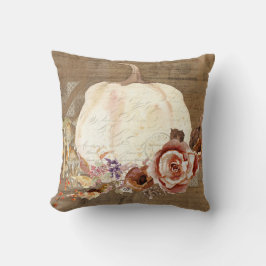 Pompoenen Herfst Oranje paddenstoelen Katoen Kussen