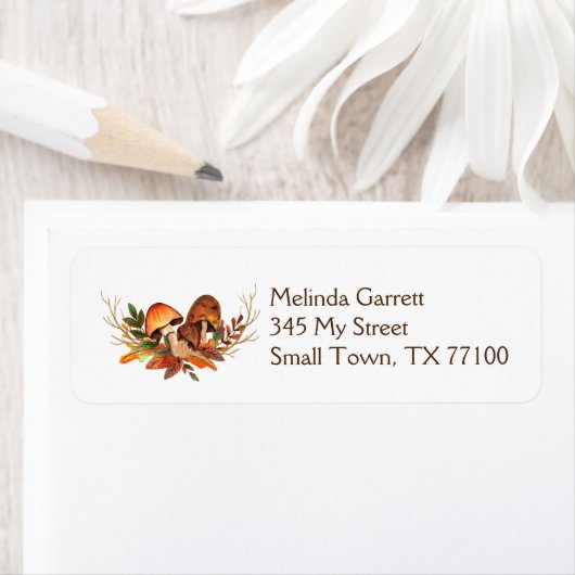 Pompoenen Herfst Thanksgiving Etiket (Insitu)