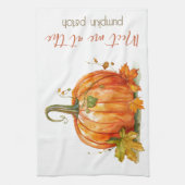 Pompoenen Herfst Theedoek (Verticaal)