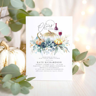 Pompoenen Herfst Vrijgezellenfeest voor het bereid Kaart