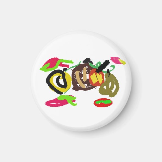 Pompoenen Herfst zoet Magneet (Voorkant)