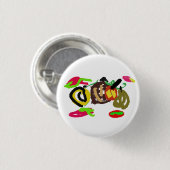 Pompoenen Herfst zoet Ronde Button 3,2 Cm (Voorkant /achterkant)