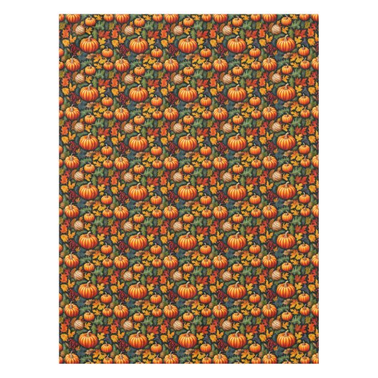 Pompoenen in de bladeren met bessen tafelkleed (Voorkant)