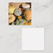 Pompoenen in de herfst notitiekaartje (Voorkant / Achterkant)