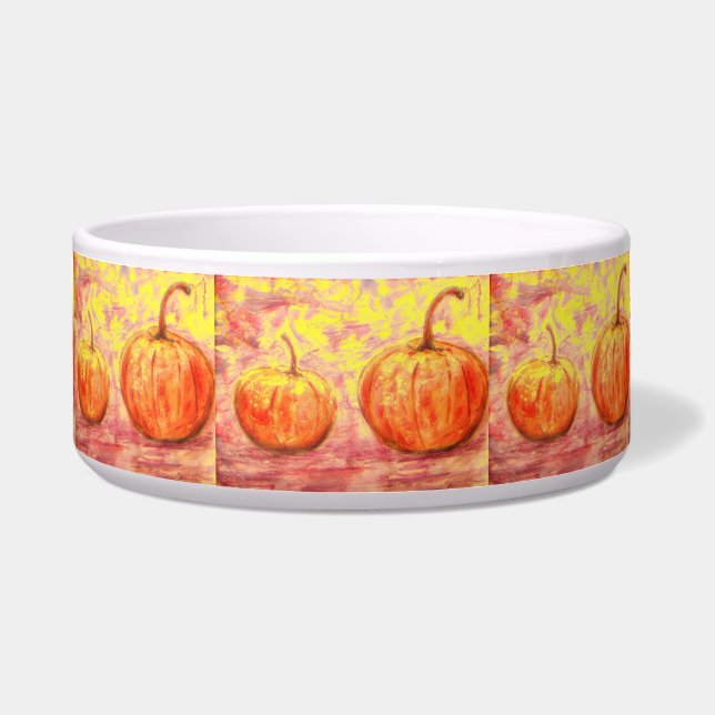 pompoenen in de herfst zonneschijn voerbakje (Voorkant)