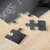 Pompoenen in de Wagon, zwart en wit Legpuzzel (Zijkant)