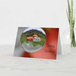 Pompoenen in een kristalbak kaart