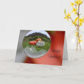 Pompoenen in een kristalbak kaart (Gele Bloem)