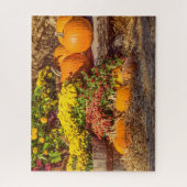 Pompoenen in Herfst Legpuzzel (Verticaal)