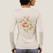 Pompoenen in het Morgenlicht Tri-Blend Shirt (Achterkant)