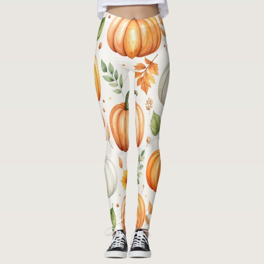 Pompoenen in het ochtendlicht leggings (Voorkant)