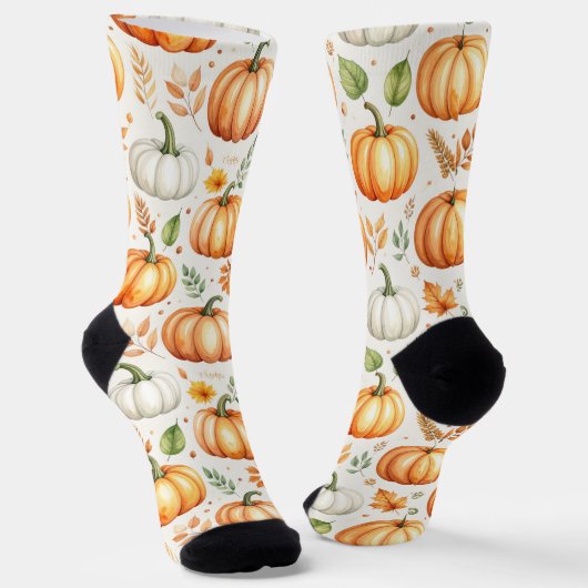 Pompoenen in het ochtendlicht sokken (Gebogen)