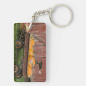 Pompoenen in oude wagen sleutelhanger (achterkant)
