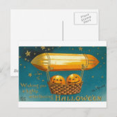 Pompoenen in vliegende mand briefkaart (Voorkant / Achterkant)